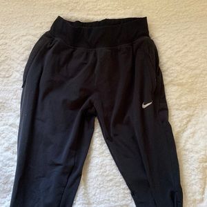 Nike black athletic joggers size xs